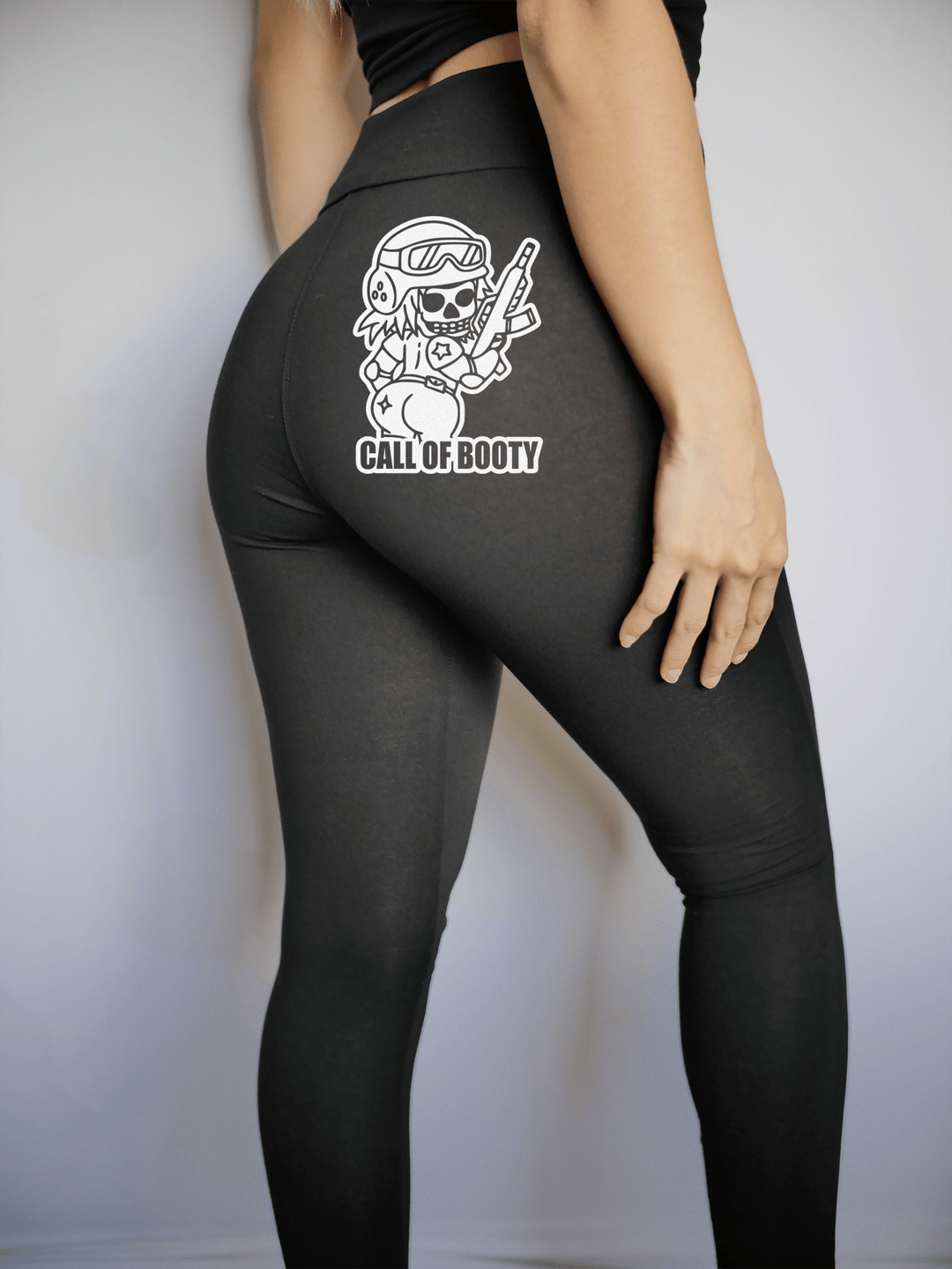 PixelThat Punderwear Yoga Pants Call Of Booty Yoga Pants