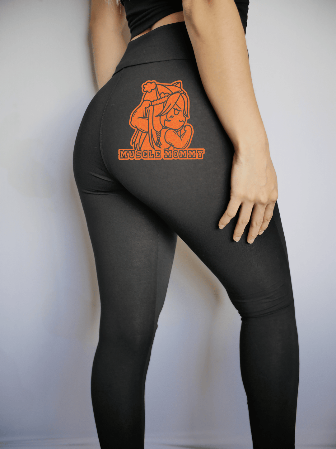 PixelThat Punderwear Yoga Pants Muscle Mommy Yoga Pants