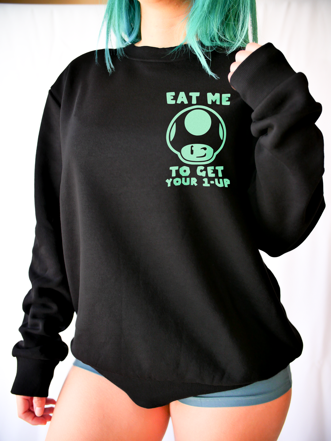 Green Mushroom Crewneck