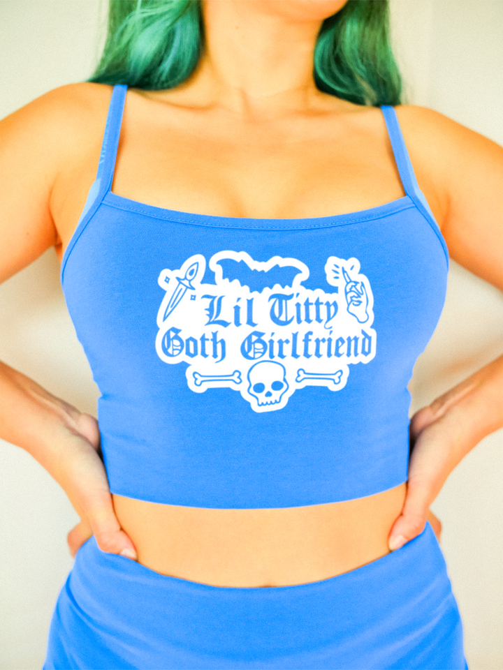 Lil Titty Goth GF Crop Top