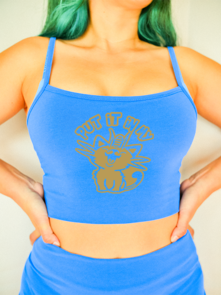 Put It In My Meow Crop Top