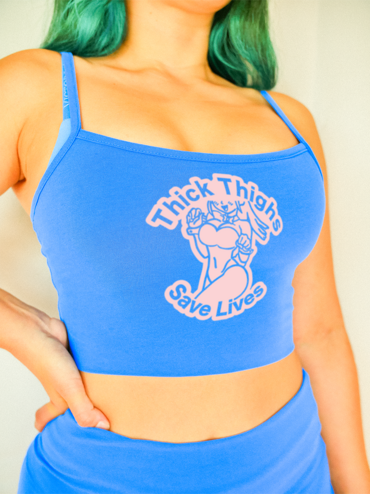 Thick Thighs Save Lives Crop Top