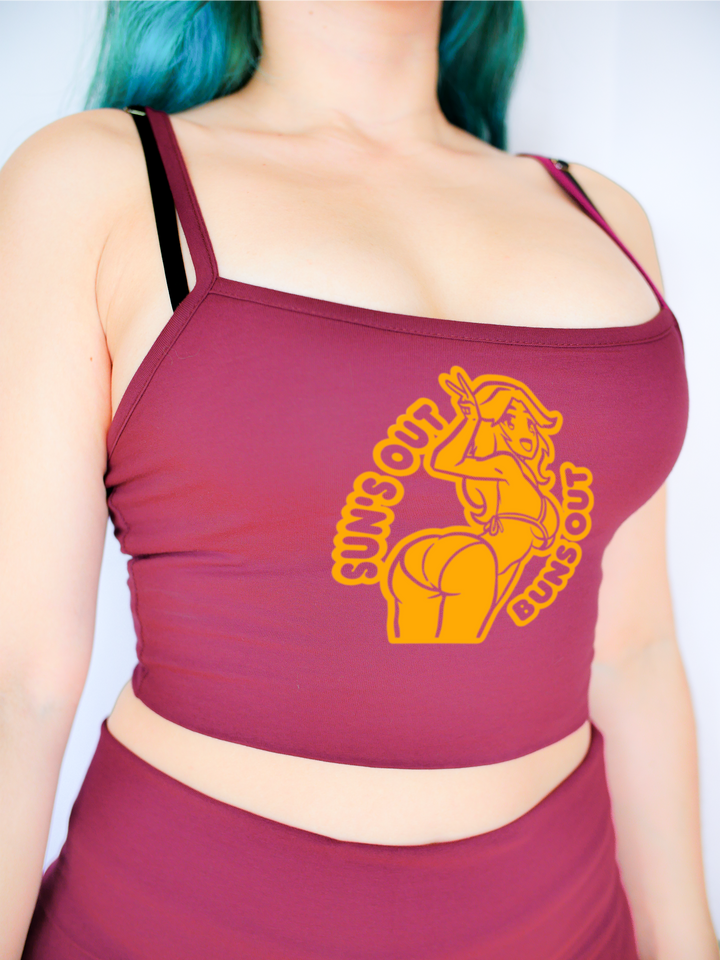 Suns Out Buns Out Crop Top