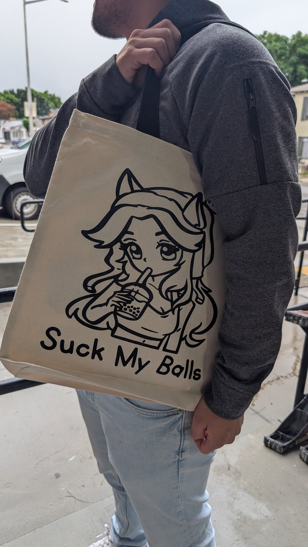 Suck My B*lls Tote Bag