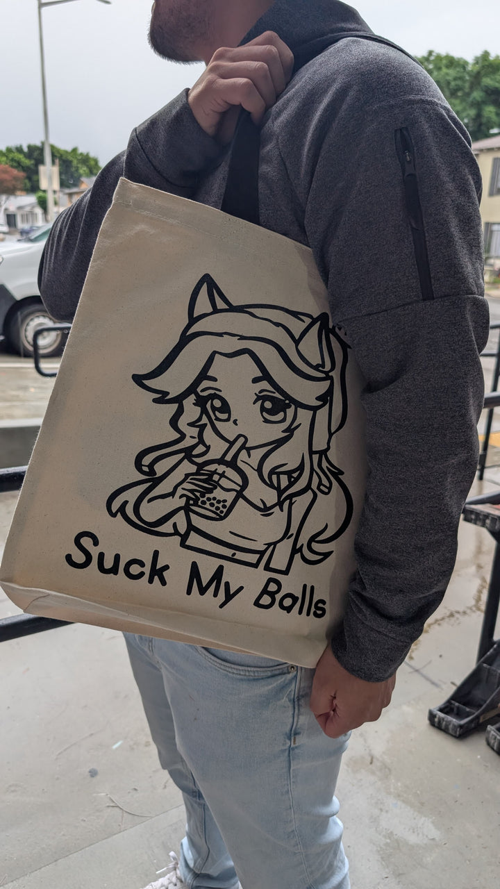 Suck My B*lls Tote Bag