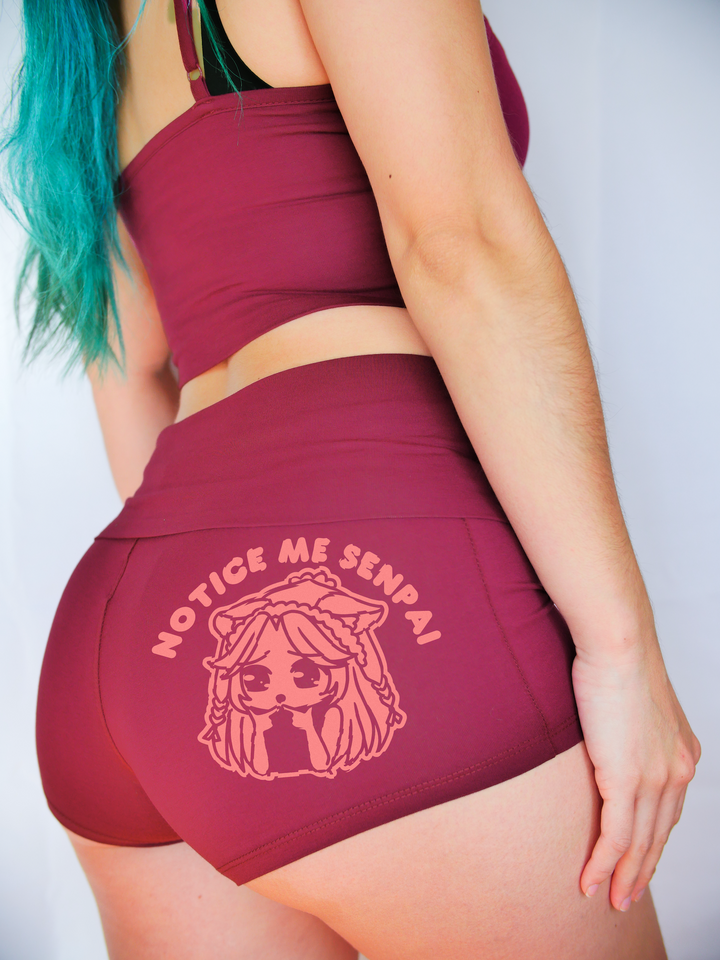Notice Me Senpai Yoga Shorts