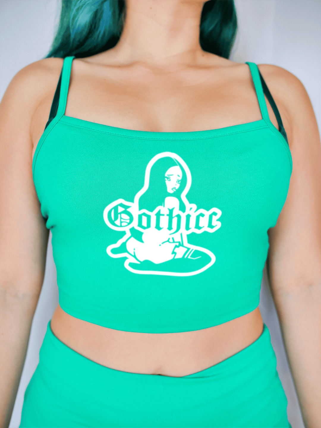 PixelThat Crop Top Gothicc Crop Top