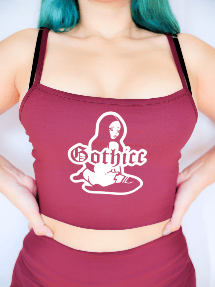 PixelThat Crop Top Gothicc Crop Top