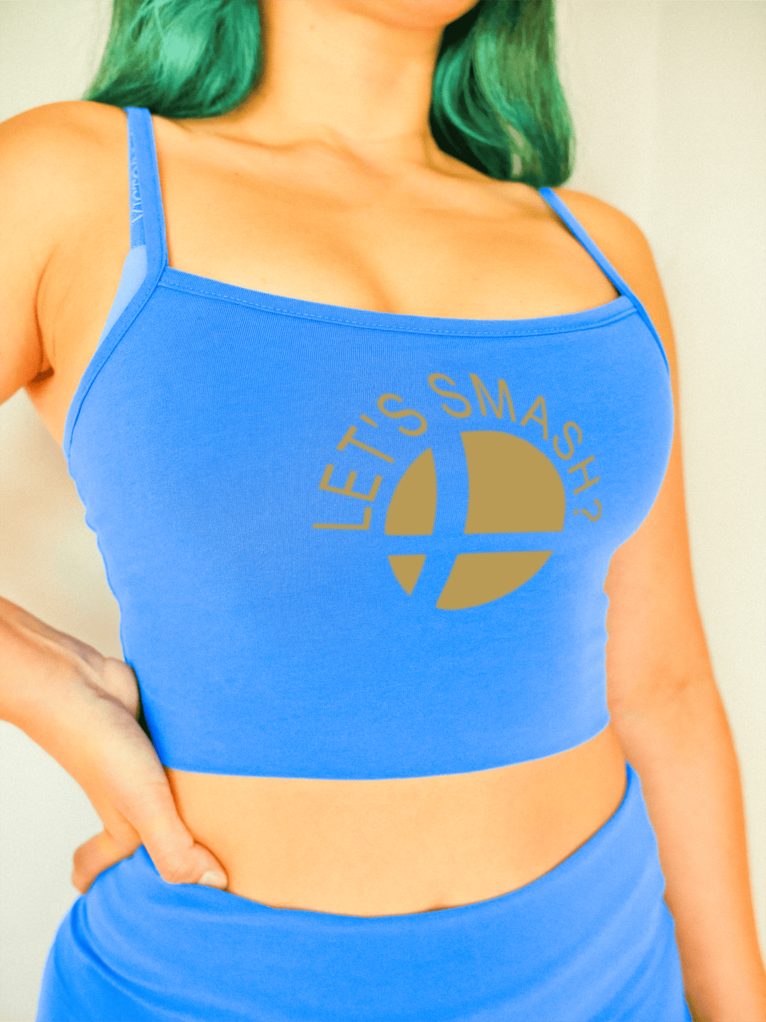 PixelThat Crop Top Let's Smash Crop Top