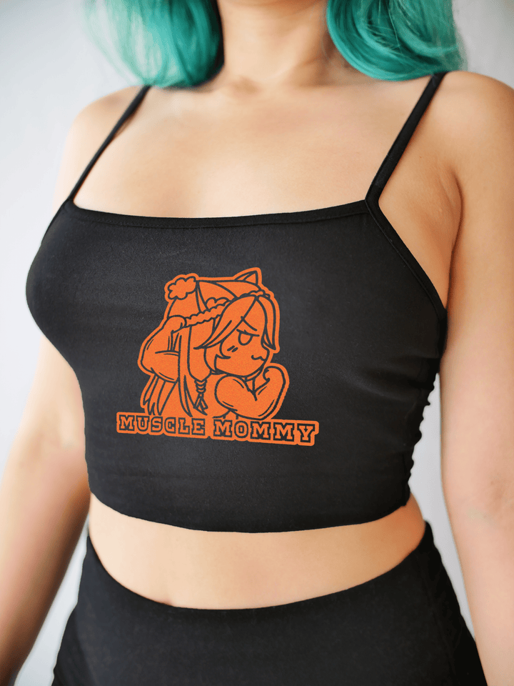 PixelThat Crop Top Muscle Mommy Crop Top