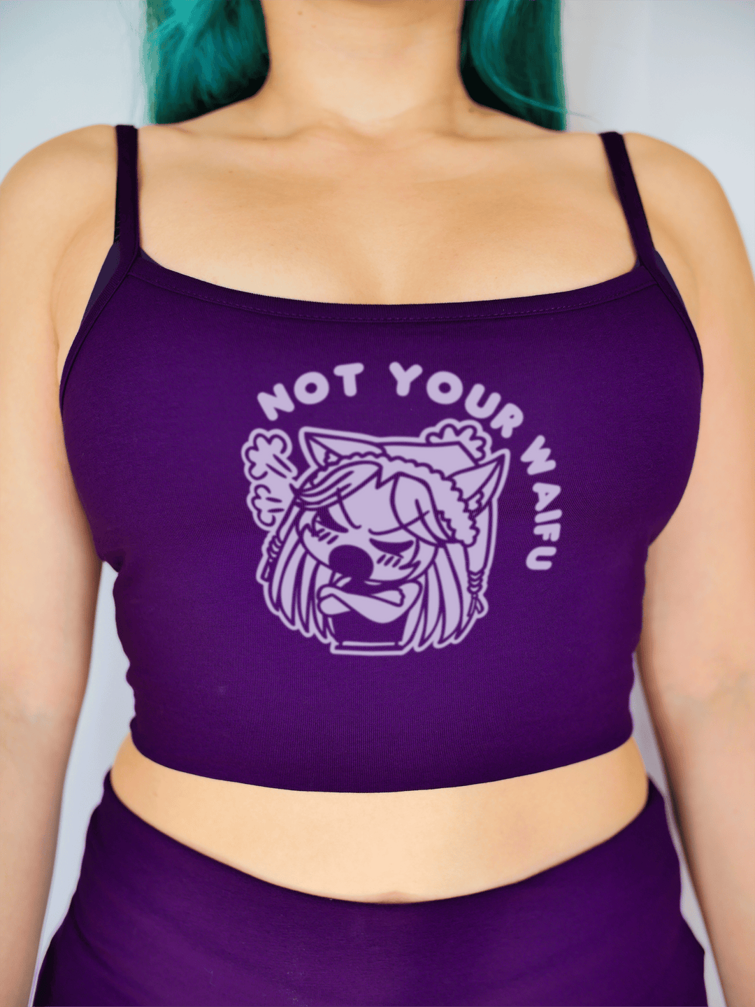 PixelThat Crop Top Not Your Waifu Crop Top