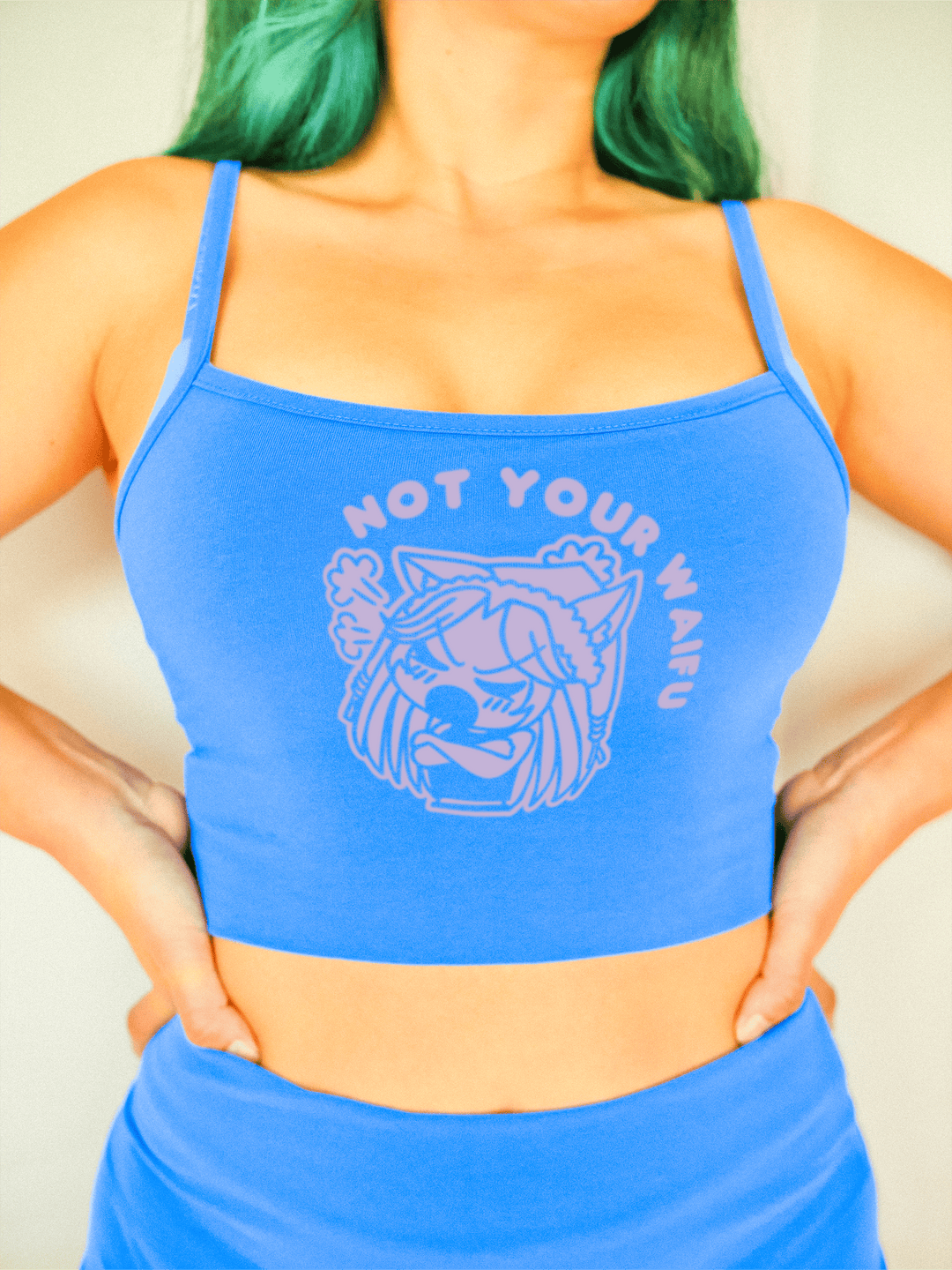 PixelThat Crop Top Not Your Waifu Crop Top