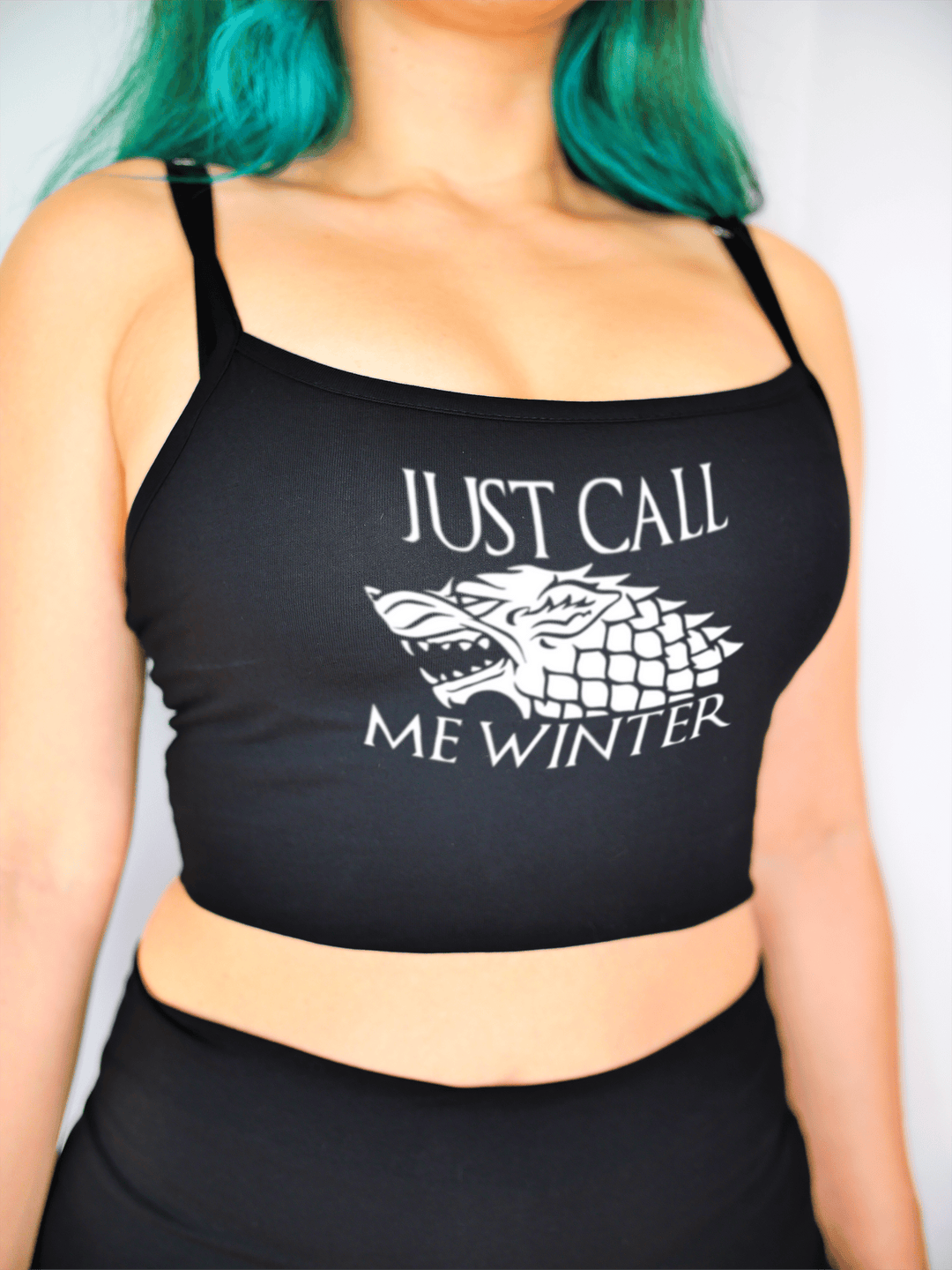 PixelThat Crop Top S / Black Call Me Winter Crop Top