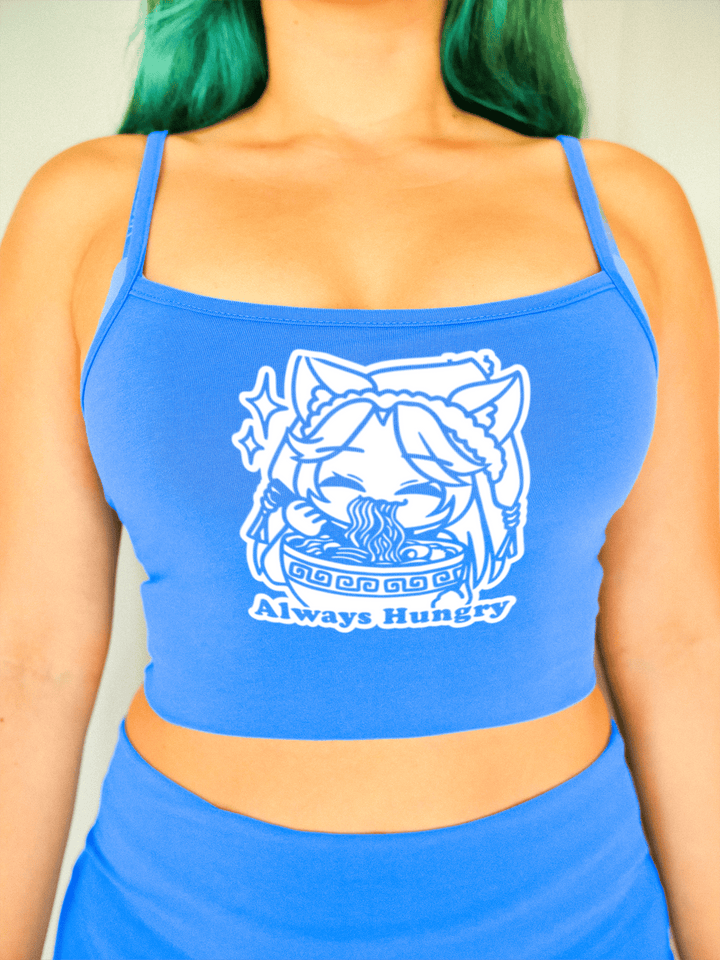 PixelThat Crop Top S / Blueberry Always Hungry Crop Top