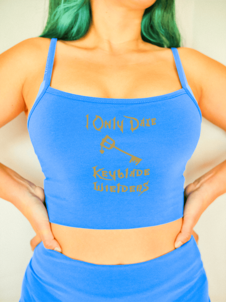 PixelThat Crop Top S / Blueberry I Only Date Keyblade Wielders Crop Top