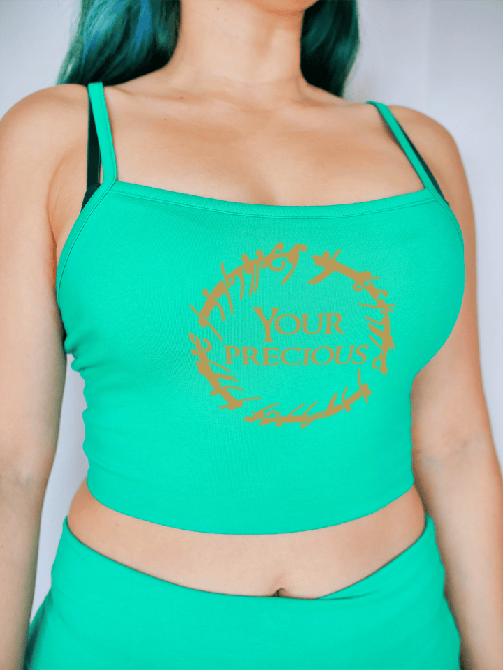 PixelThat Crop Top S / Emerald Your Precious Crop Top