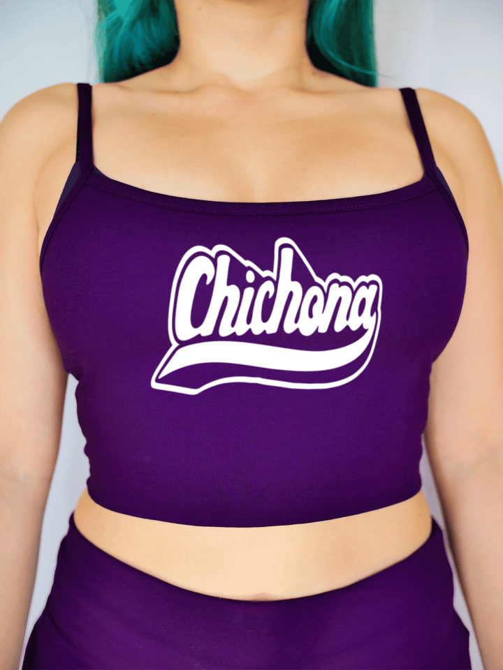 PixelThat Crop Top S / Ultra Violet Chichona Crop Top