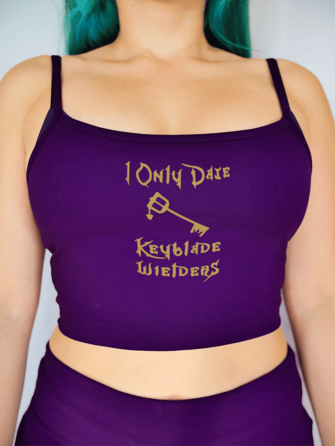 PixelThat Crop Top S / Ultra Violet I Only Date Keyblade Wielders Crop Top
