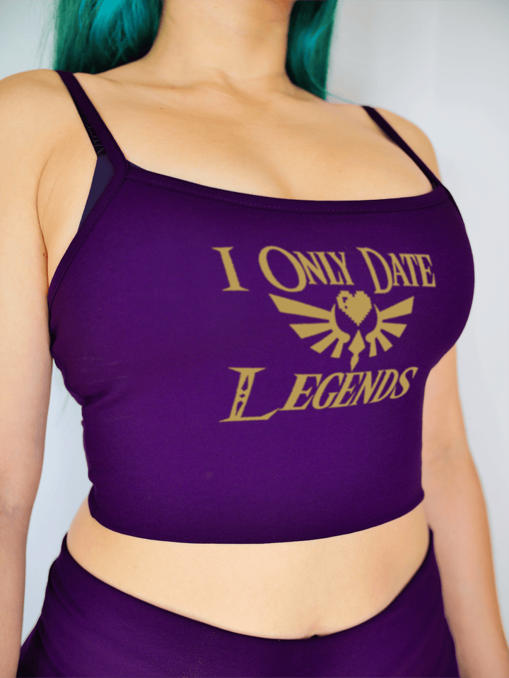 PixelThat Crop Top S / Ultra Violet I Only Date Legends Crop Top