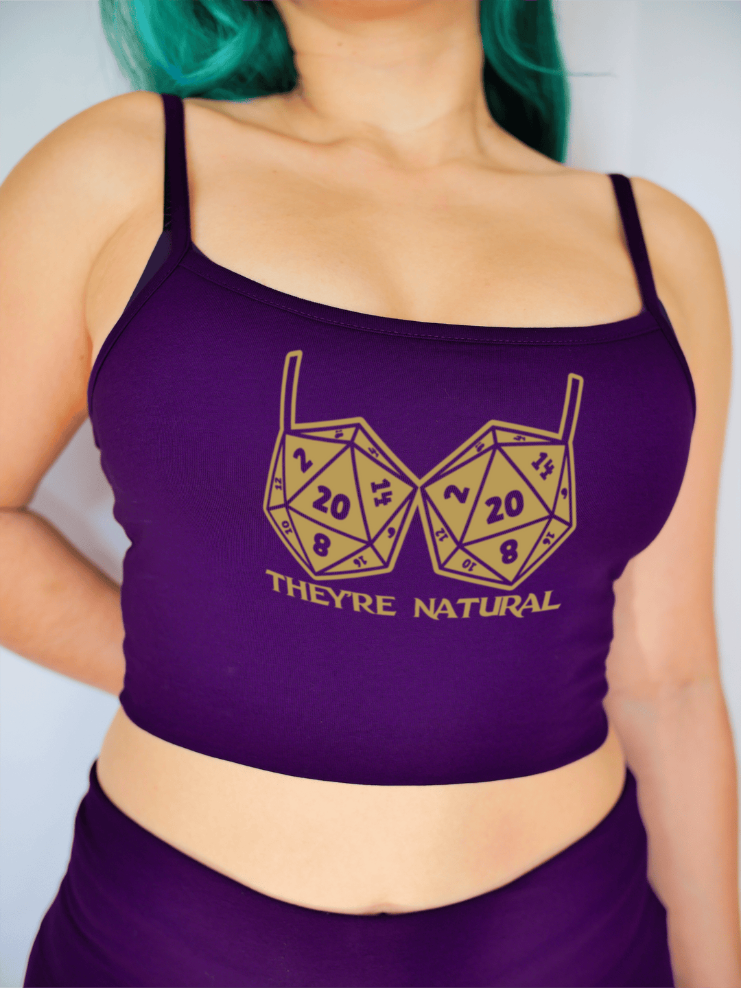 PixelThat Crop Top S / Ultra Violet They're Natural Crop Top