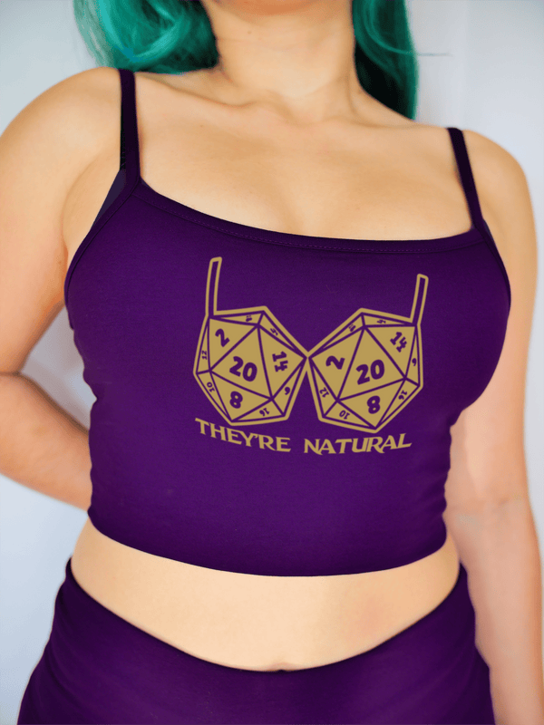 PixelThat Crop Top S / Ultra Violet They're Natural Crop Top