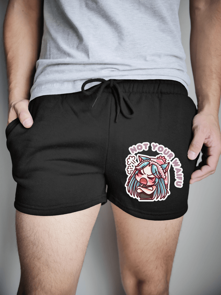 PixelThat Shorts Black / S / Front Not Your Waifu Pixel PJ SweatShorts