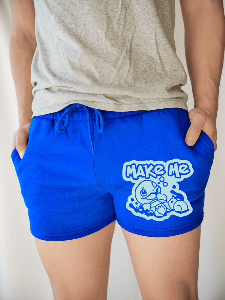 PixelThat Shorts M / Sapphire / Front Make Me Squirt-le Sweatshorts v2