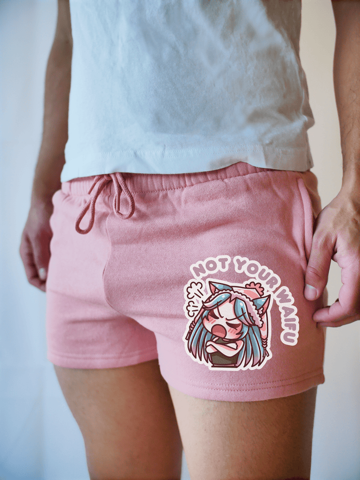 PixelThat Shorts Muave / S / Front Not Your Waifu Pixel PJ SweatShorts