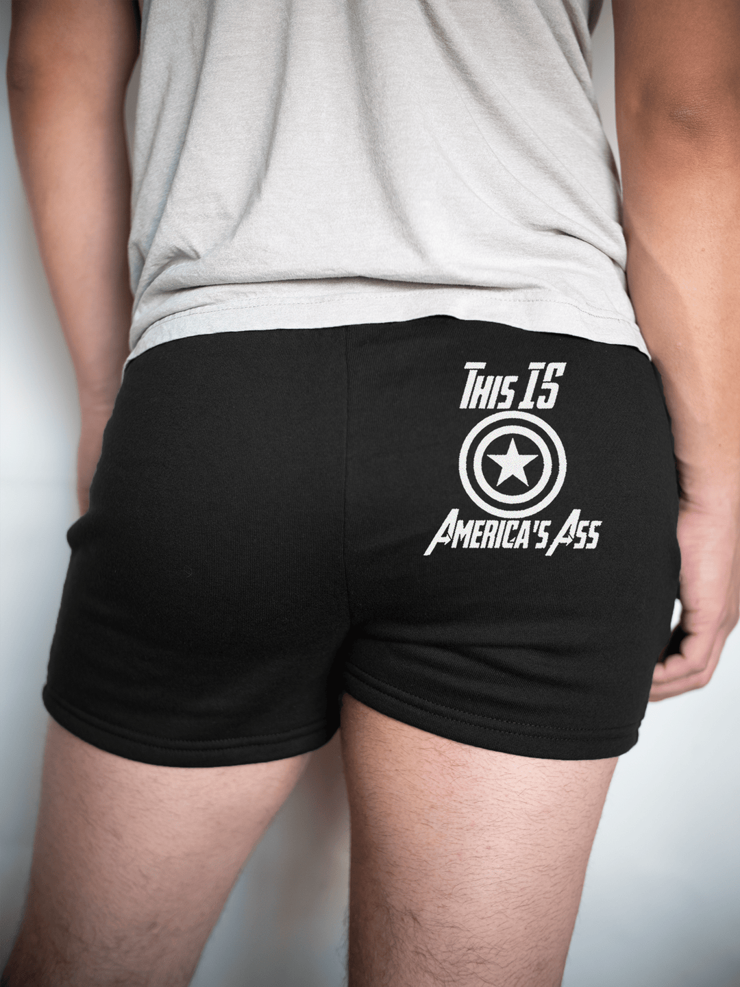 PixelThat Shorts S / Black / Back America's Ass Sweatshorts v2