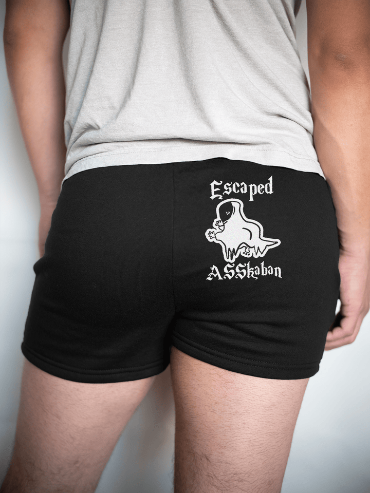 PixelThat Shorts S / Black / Back Escaped Asskaban v2