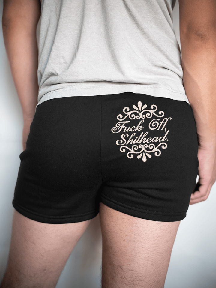 PixelThat Shorts S / Black / Back F**k Off Sh*thead Sweatshorts v2