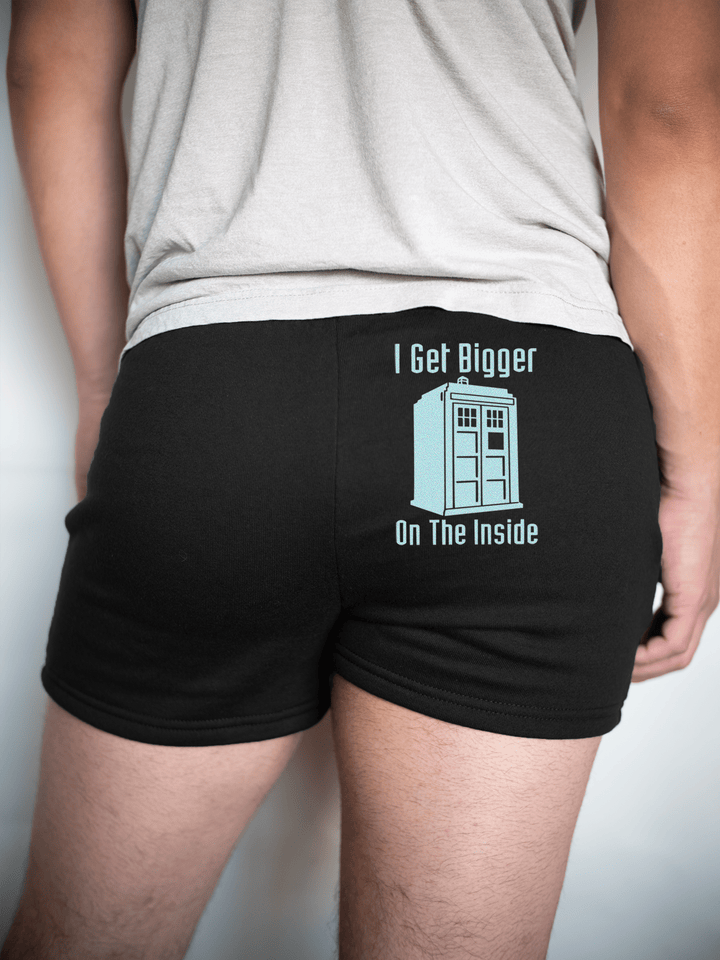 PixelThat Shorts S / Black / Back I Get Bigger on the Inside Sweatshorts v2