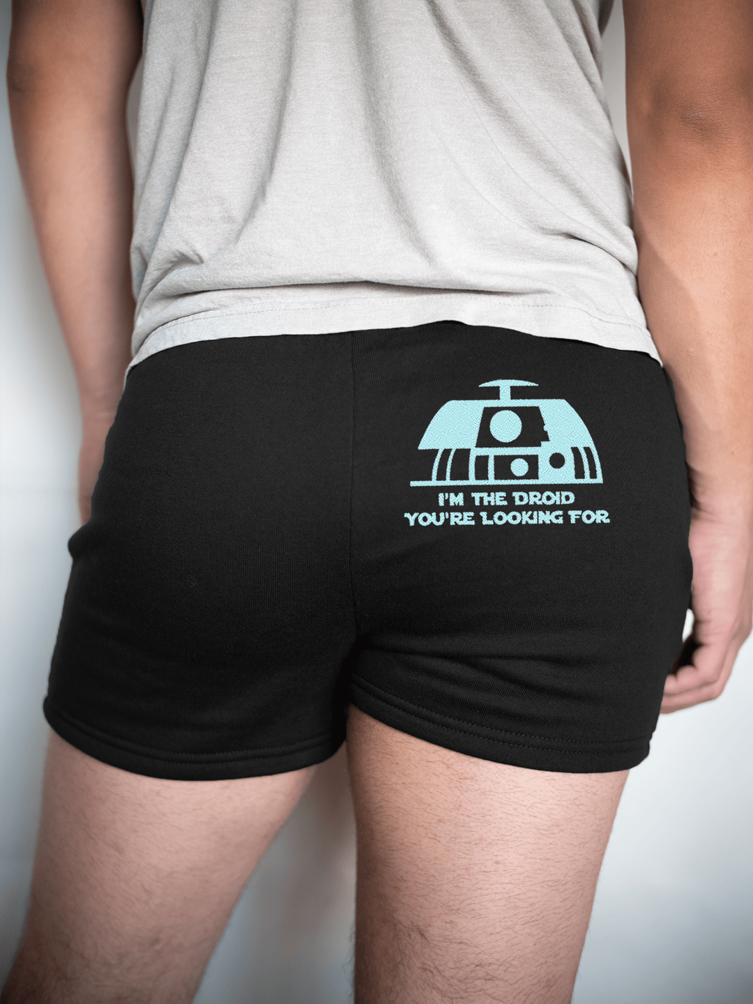PixelThat Shorts S / Black / Back I'm the Droid v2