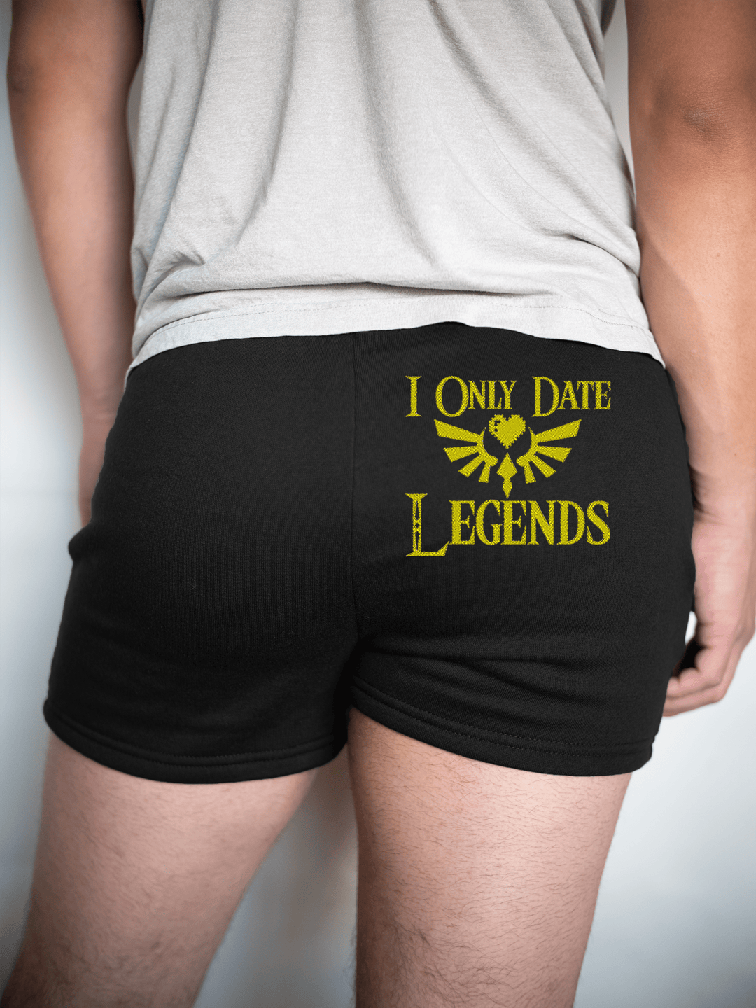PixelThat Shorts S / Black / Back I Only Date Legends v2