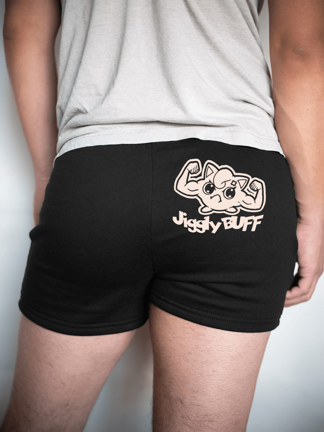 PixelThat Shorts S / Black / Back JigglyBuff Sweatshorts v2