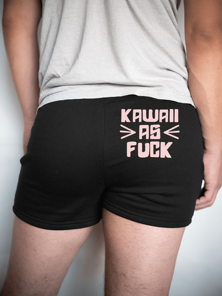 PixelThat Shorts S / Black / Back Kawaii As F**k Sweatshorts v2