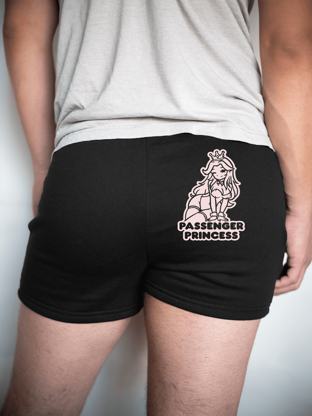 PixelThat Shorts S / Black / Back Passenger Princess Sweatshorts v2