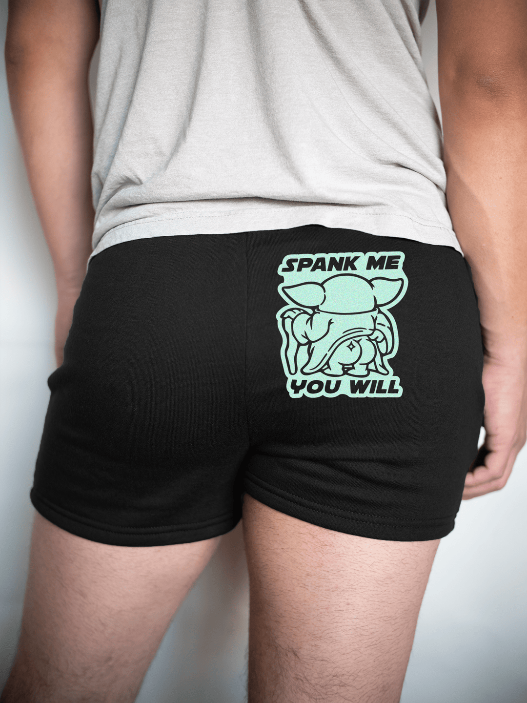 PixelThat Shorts S / Black / Back Spank Me You Will v2