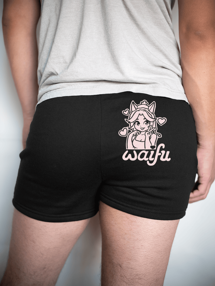 PixelThat Shorts S / Black / Back Waifu Sweatshorts v2
