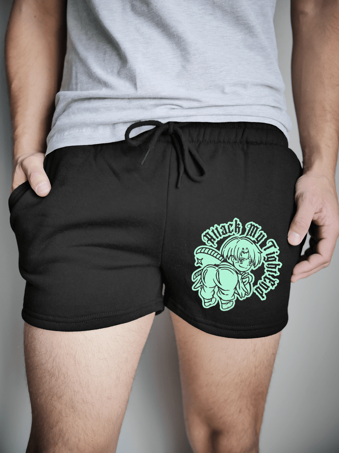 PixelThat Shorts S / Black / Front Attack My Tight End Sweatshorts v2