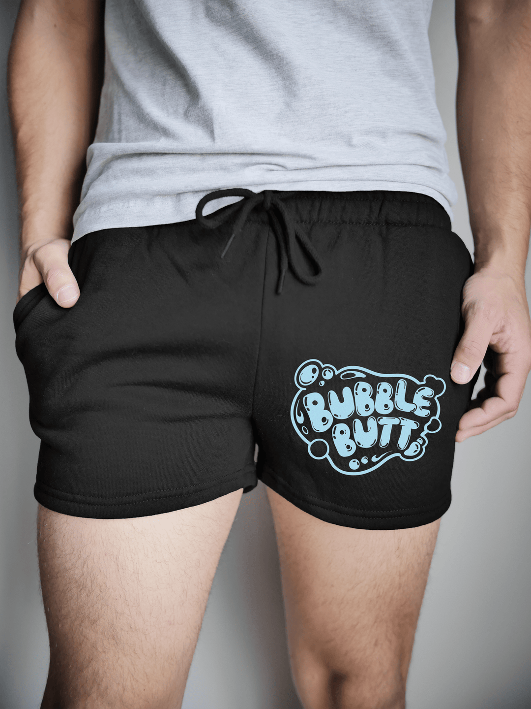 PixelThat Shorts S / Black / Front Bubble Butt Sweatshorts v2