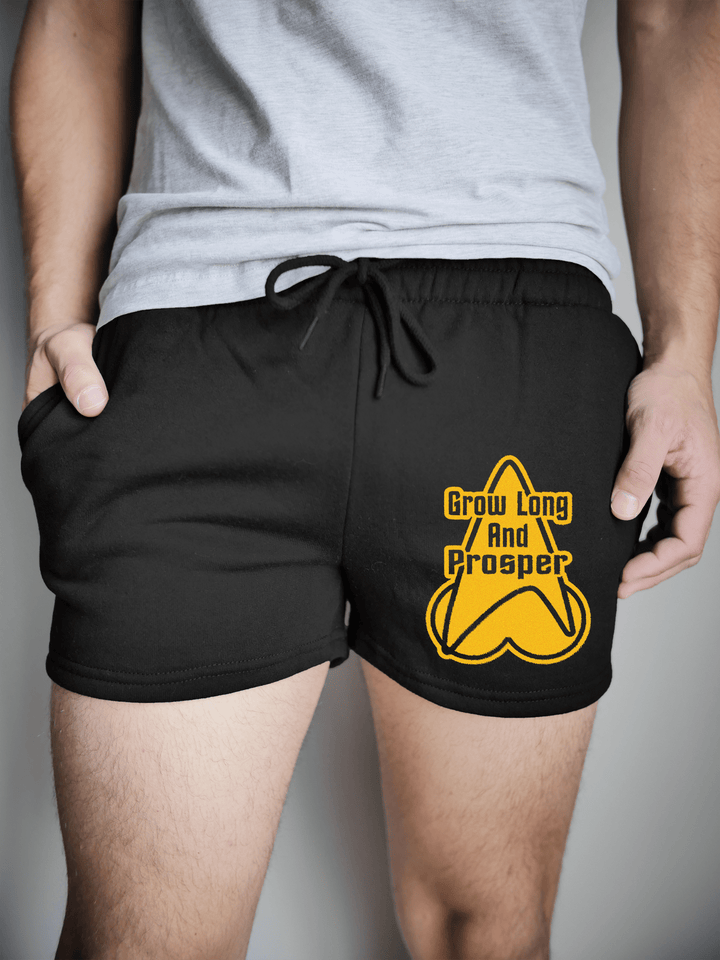 PixelThat Shorts S / Black / Front Grow Long and Prosper Sweatshorts v2