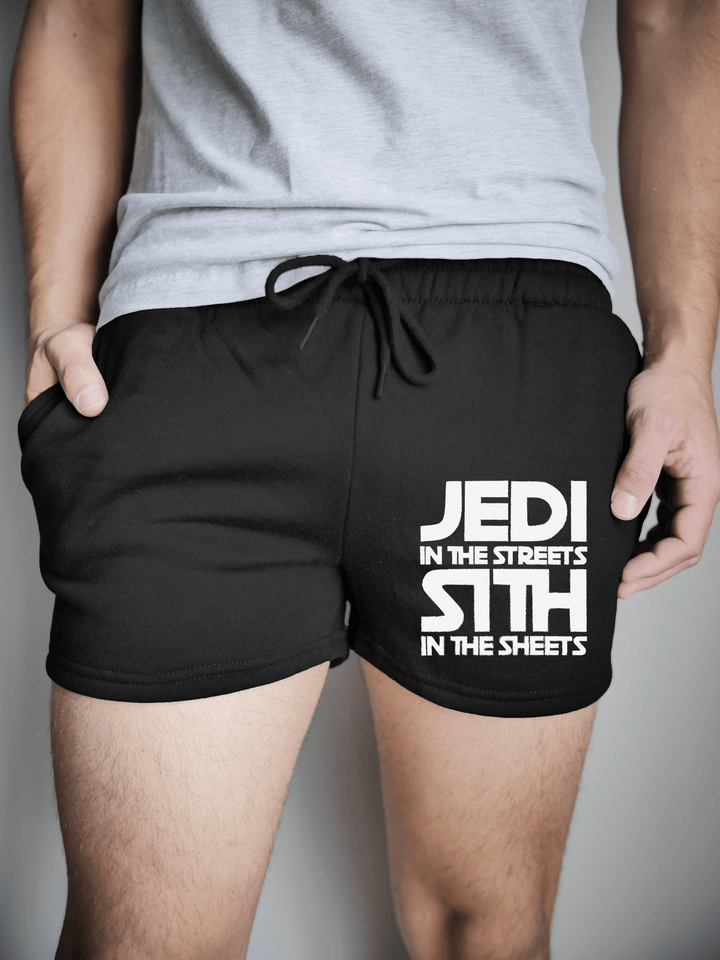 PixelThat Shorts S / Black / Front Jedi In The Streets v2