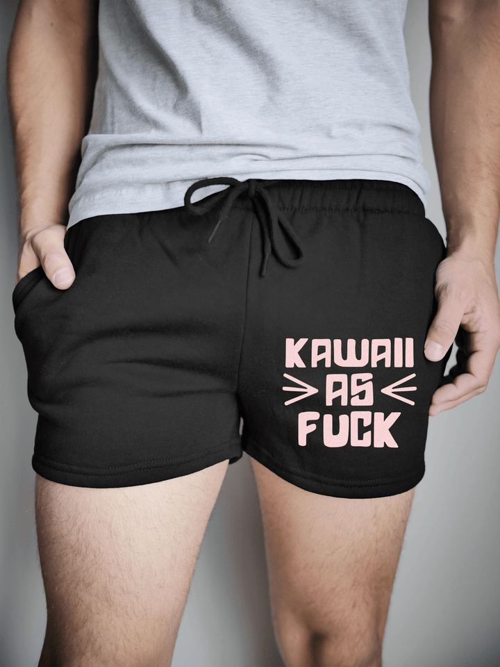 PixelThat Shorts S / Black / Front Kawaii As F**k Sweatshorts v2