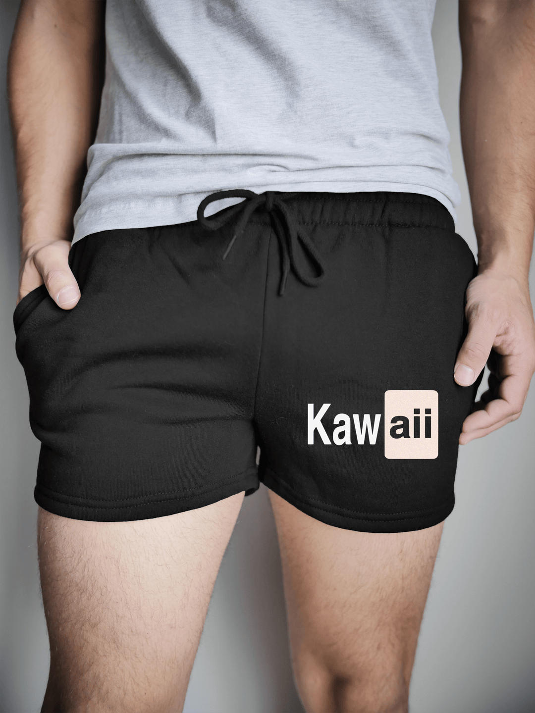 PixelThat Shorts S / Black / Front Kawaii v2
