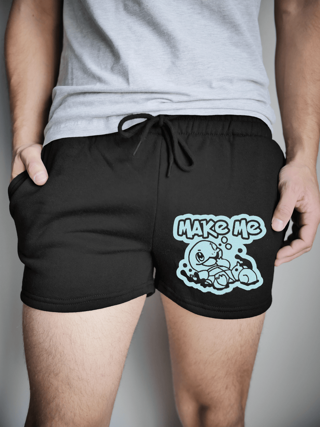 PixelThat Shorts S / Black / Front Make Me Squirt-le Sweatshorts v2