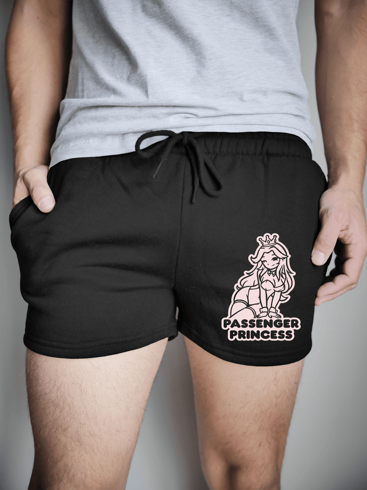 PixelThat Shorts S / Black / Front Passenger Princess Sweatshorts v2