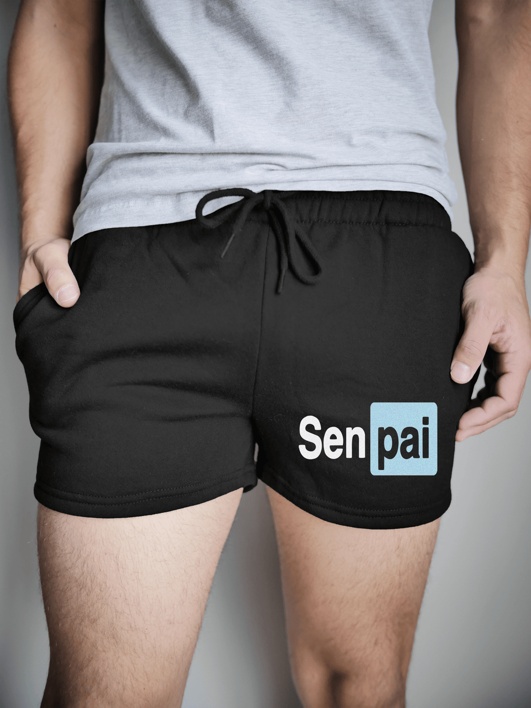 PixelThat Shorts S / Black / Front Senpai v2
