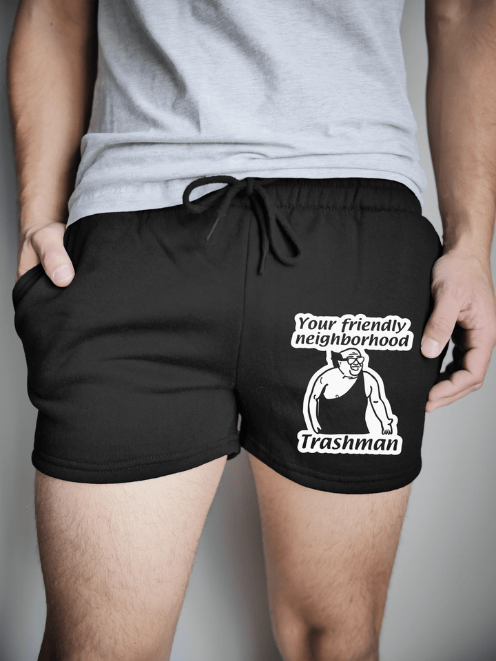 PixelThat Shorts S / Black / Front The Trashman Sweatshorts v2