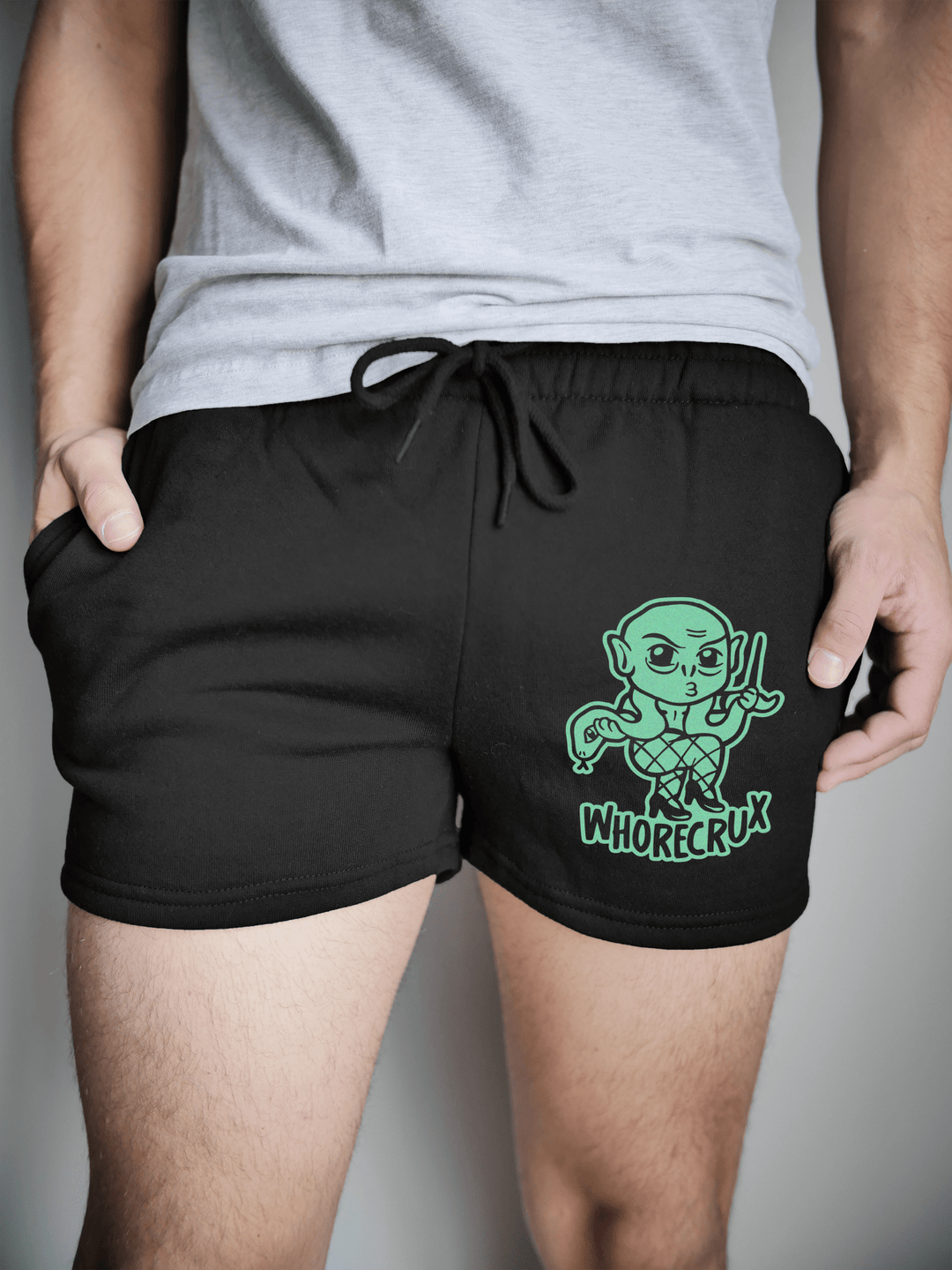 PixelThat Shorts S / Black / Front Whorecrux Sweatshorts v2